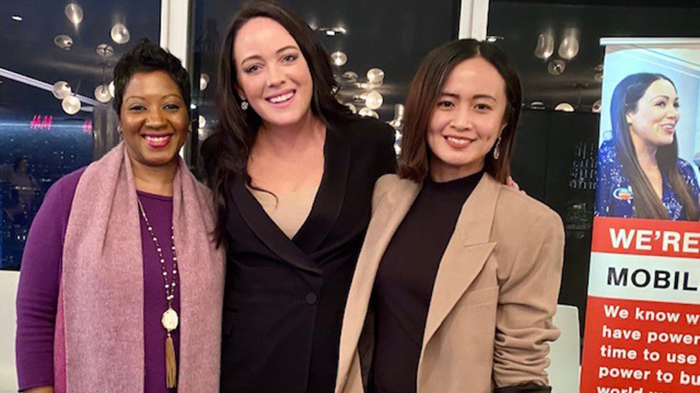 Cindy Pace (left), global chief diversity & inclusion officer for MetLife, participated in a panel discussion on “The Fix for Gender Equality” in New York City